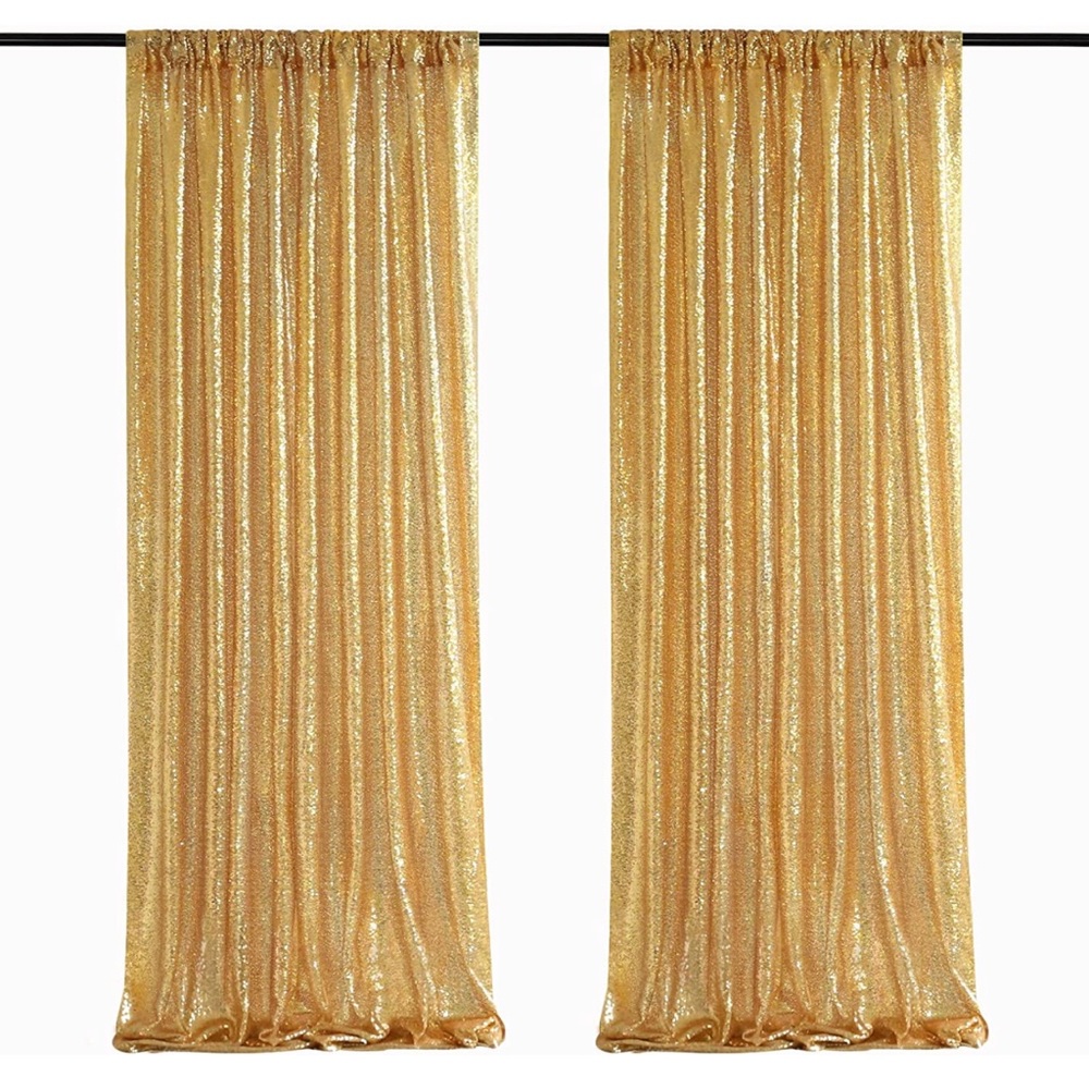 Drapery with sequins